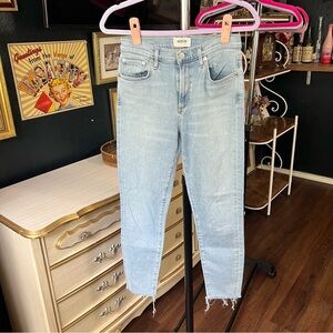 Agolde Sophie Raw Hem High Rise Crop Jeans Size 27